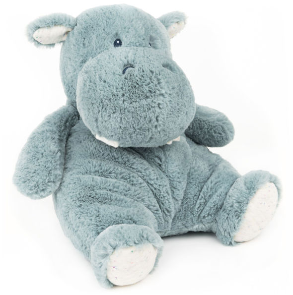 Baby GUND Oh So Snuggly Hippo Large Plush Stuffed Animal Teal Blue and Cream, 12.5"