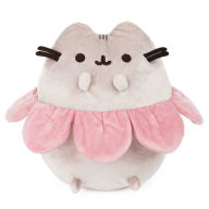 Title: Pink Flower Petals Pusheen Plush Stuffed Animal