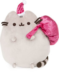 Title: GUND Santa Claws Pusheen Holiday Plush Stuffed Animal Cat, Gray and Pink 9.5