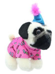 Alternative view 1 of Doug the Pug Birthday Dog Stuffed Animal Plush