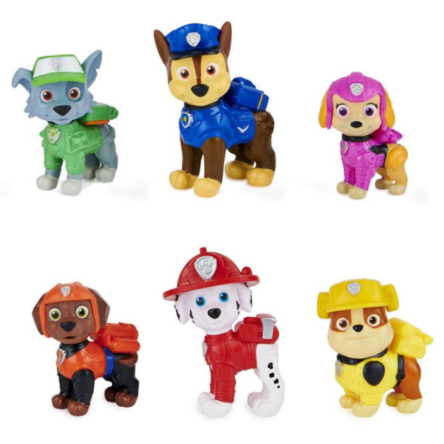 PAW Patrol, Movie Pups Gift Pack with 6 Collectible Toy Figures by SPIN ...