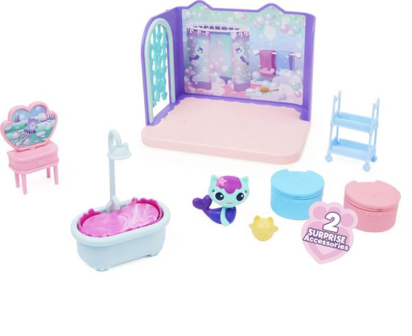 Gabbys Dollhouse, Deluxe Room with Figure, 3 Accessories, 3 Furniture Pieces and 2 Dollhouse Deliveries (Style May Vary), Kids Toys for Ages 3 and up