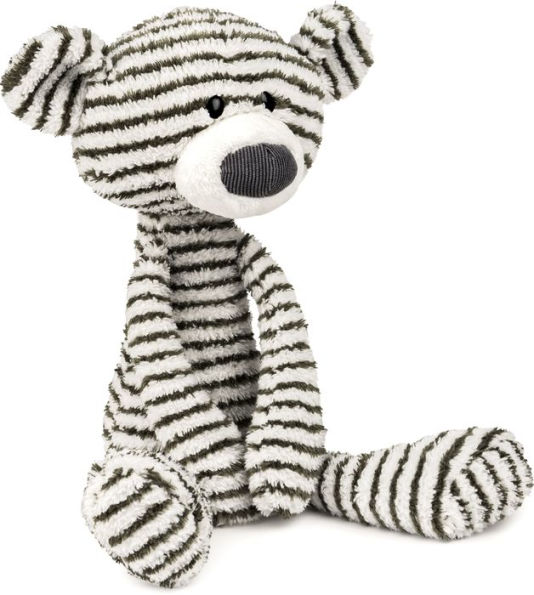 GUND Stripe Toothpick Teddy Bear Black and White Striped Plush Stuffed ...