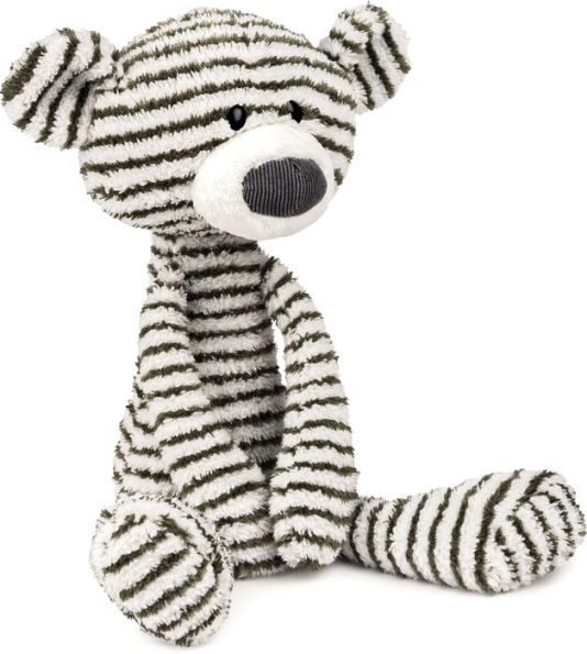 GUND Stripe Toothpick Teddy Bear Black and White Striped Plush