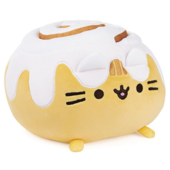 GUND Pusheen Catfe Cinnamon Roll Pusheen Plush Squisheen Cat Stuffed Animal, 12