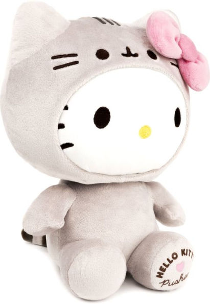 Hello Kitty x Pusheen - Hello Kitty wearing Pusheen onesie plush