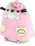 Alternative view 4 of Hello Kitty x Pusheen - Pusheen wearing Hello Kitty clothes plush