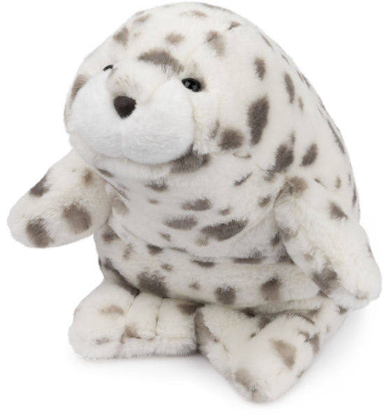 GUND Nuri Leopard Seal Plush, Premium Stuffed Animal for Ages 1 and Up, White/Gray, 10?
