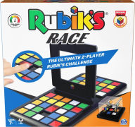 Rubik's Race, Classic Fast-Paced Strategy Sequence Brain Teaser Travel Board Game Two-Player Speed Solving Face-Off, for Adults & Kids Ages 8 and up
