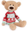 GUND Toothpick with Holiday Sweater Classic Teddy Bear Stuffed Animal for Ages 1 and Up Beige/Red/White, 15