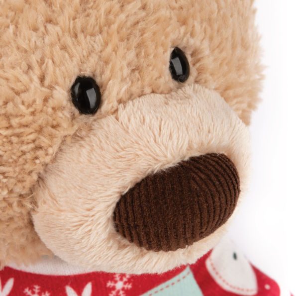 GUND Toothpick with Holiday Sweater Classic Teddy Bear Stuffed Animal for Ages 1 and Up Beige/Red/White, 15"