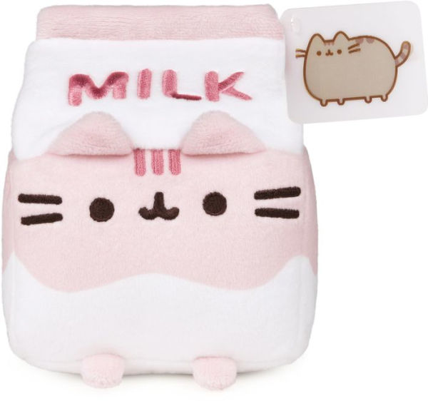 GUND Pusheen Strawberry Milk Plush Cat Stuffed Animal for Ages 8 and Up, 6