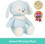 Baby GUND Sustainable Puppy Plush Stuffed Animal Made from Recycled Materials For Babies and Newborns Blue/Cream, 13