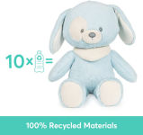 Alternative view 2 of Baby GUND Sustainable Puppy Plush Stuffed Animal Made from Recycled Materials For Babies and Newborns Blue/Cream, 13