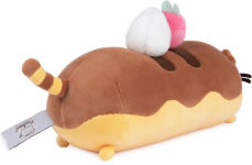 Alternative view 3 of GUND Pusheen Eclair Squisheen Plush, Stuffed Animal for Ages 8 and Up, Brown/Yellow, 11