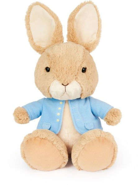 GUND Beatrix Potter Peter Rabbit Silly Pawz Plush Easter Bunny Stuffed Animal for Ages 1 and Up Brown/Blue 11"