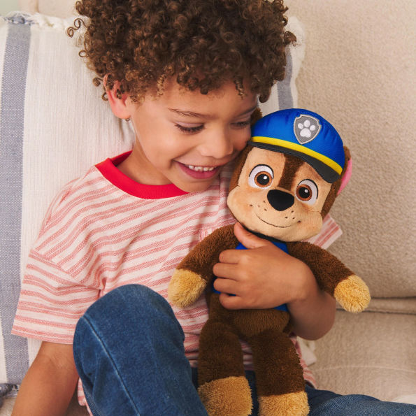 GUND PAW Patrol Official Chase Take Along Buddy Plush Toy, Premium Stuffed Animal for Ages 1 & Up, Blue/Brown, 13?