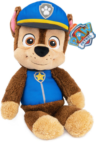 GUND PAW Patrol Official Chase Take Along Buddy Plush Toy, Premium Stuffed Animal for Ages 1 & Up, Blue/Brown, 13?