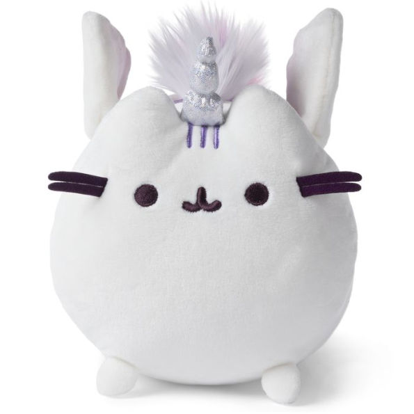 GUND Pusheen Super Pusheenicorn Squeezer Wing Movement Plush Stuffed Cat Unicorn, White