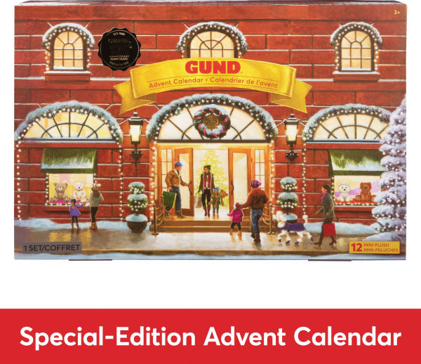 GUND 12 Day Surprise Plush Advent Calendar Holiday Gift for Ages 3 and Up 18