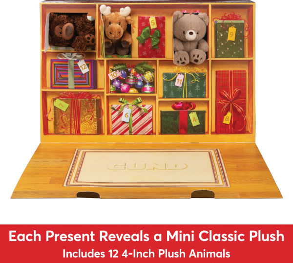 GUND 12 Day Surprise Plush Advent Calendar Holiday Gift for Ages 3 and Up 18