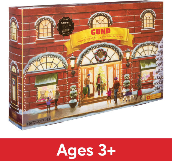 GUND 12 Day Surprise Plush Advent Calendar Holiday Gift for Ages 3 and Up 18