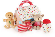 Title: Baby GUND Play Soft Collection, My First Gingerbread House 5-Piece Playset with Rattle Squeaker and Crinkle Plush Toys Sensory Toy for Babies 7.5