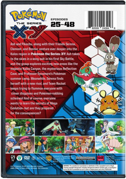 Pokémon the Series: XYZ Set 1 DVD, 2017
