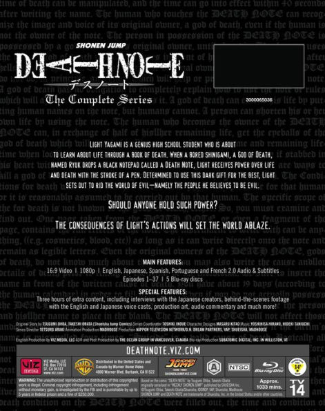 Death Note: The Complete Series [Blu-ray] [5 Discs]