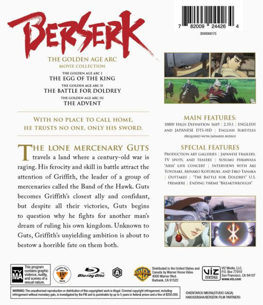 Berserk: The Golden Age Arc - Movie Collection