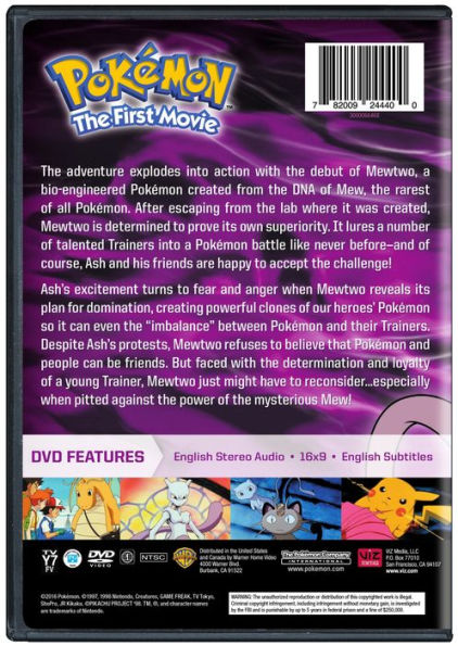 Pokemon the Movie 1: Mewtwo Strikes Back (DVD) 