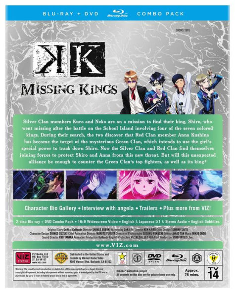 K Missing Kings [Blu-ray/DVD] [2 Discs]