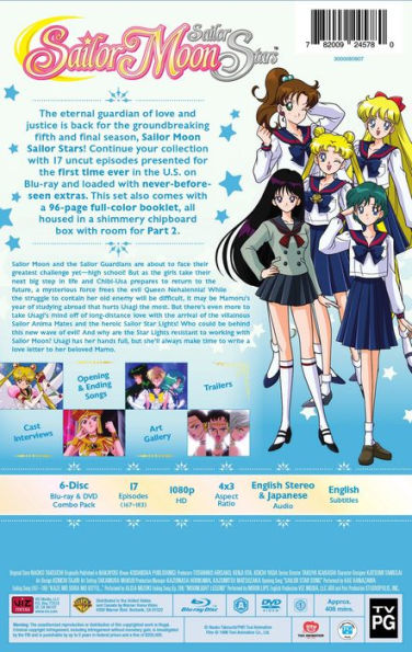 Sailor Moon: Sailor Stars - Season 5 - Part 1 [Limited Edition] [Blu-ray/DVD]