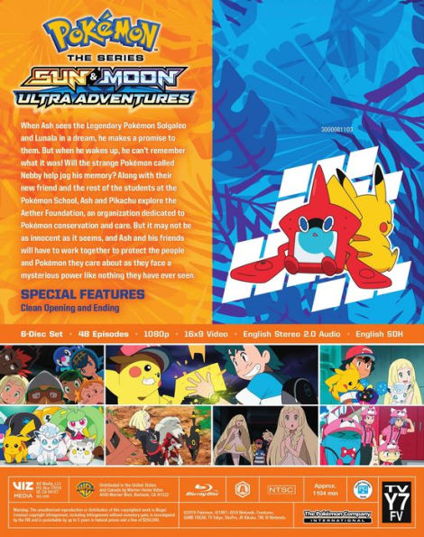 Pokemon Sun and Moon Ultra Adventures [Blu-ray]