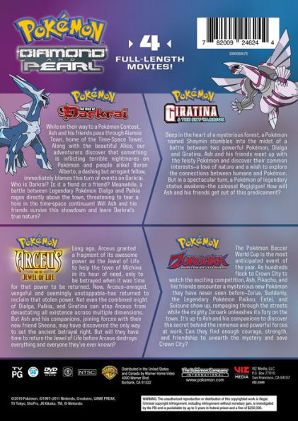 Pokemon Diamond and Pearl: 4-Movie Collection