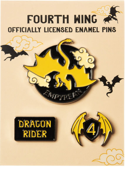 Fourth Wing Enamel Pin Set