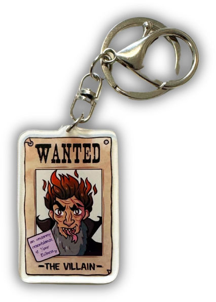 Villain Wanted Poster Keychain - Assistant to the Villain