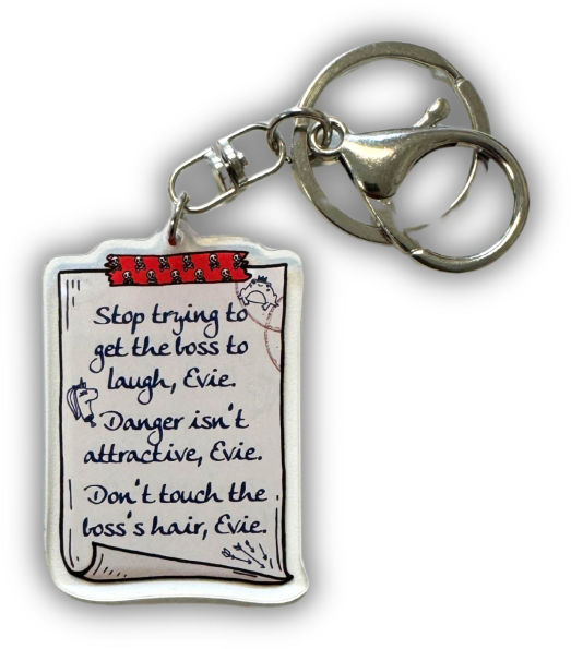 Evie Note to Self Keychain - Assistant to the Villain