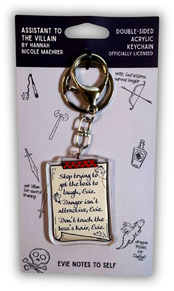 Evie Note to Self Keychain - Assistant to the Villain