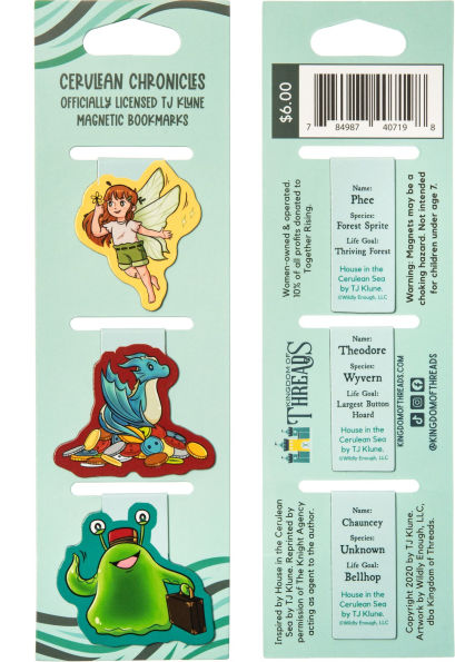 House in the Cerulean Sea Magnetic Bookmark Set