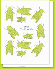 Title: Blank Greeting Card Cicadas