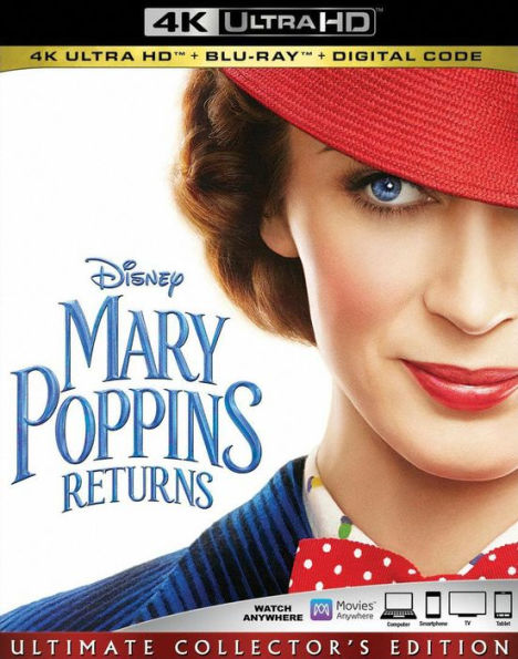 Mary Poppins Returns [Includes Digital Copy] [4K Ultra HD Blu-ray/Blu-ray]