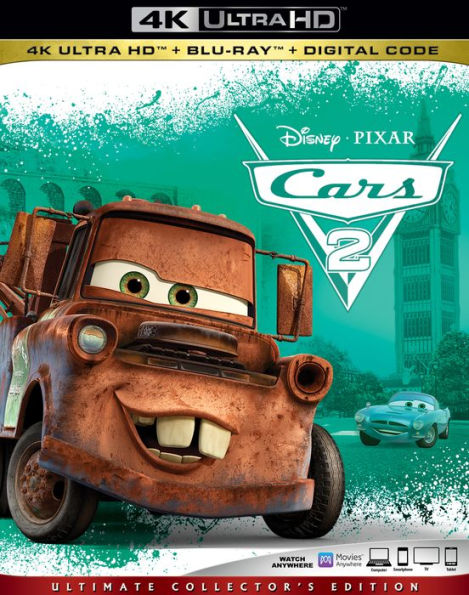 Cars 2 [Includes Digital Copy] [4K Ultra HD Blu-ray/Blu-ray]