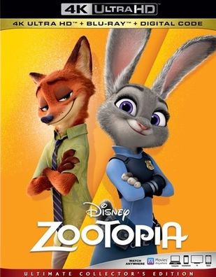 Zootopia [Includes Digital Copy] [4K Ultra HD Blu-ray/Blu-ray]