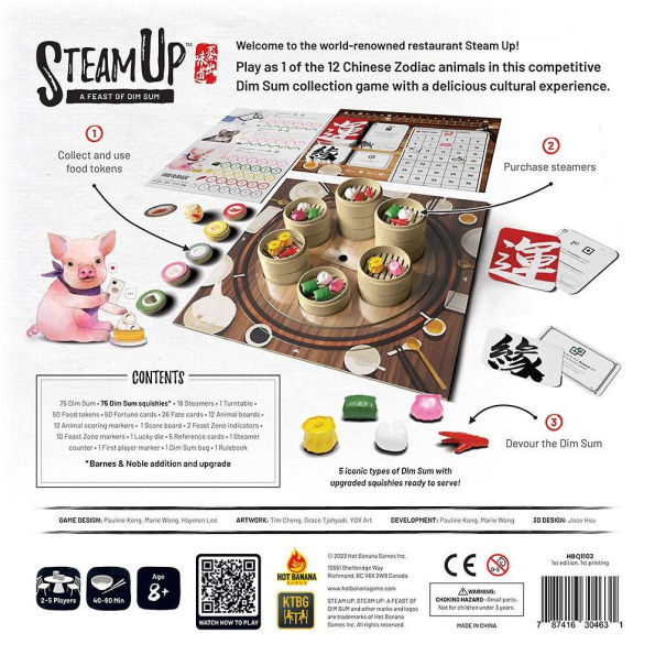 Steam Up A Feast of Dim Sum (B&N Exclusive Edition) (2023 B&N Game of the Year) by Pauline Kong, Haymen Lee and Marie Wong