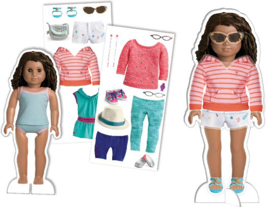 american girl paper doll fashion stylist set