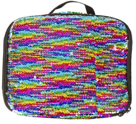 reversible sequin lunch box