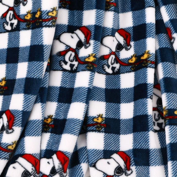 Peanuts Warm Snoopy Navy Throw by Berkshire Blanket by Peanuts