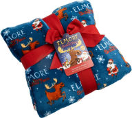 Title: Elmore the Christmas Moose Navy Printed 50x70 Throw