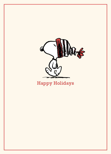 Happy Holidays Snoopy Hat